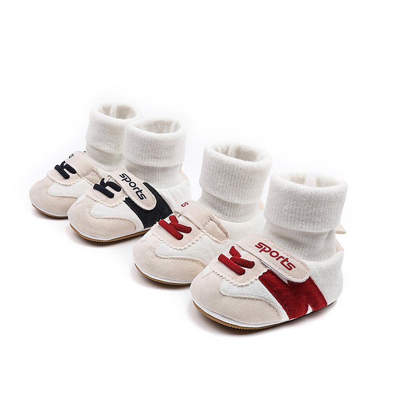 ჩვილი ბავშვის სპორტული ფეხსაცმელი წინდის ყელით